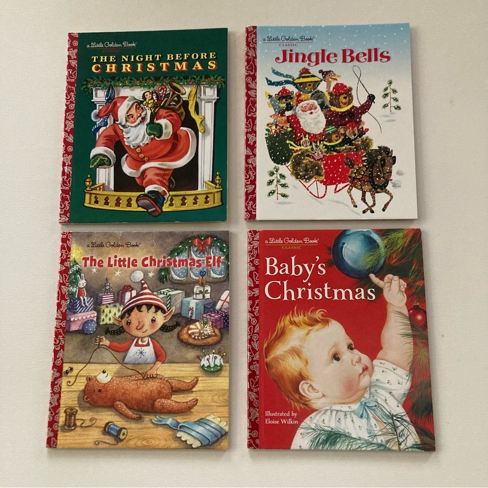 New Holiday Christmas A Little Golden Book Classic Lot Of Four Books